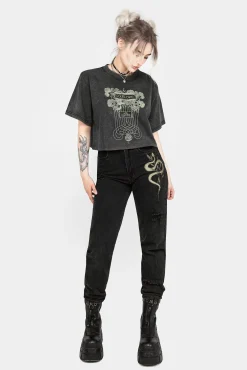 Folklore Boxy Crop T-shirt
