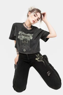 Folklore Boxy Crop T-shirt