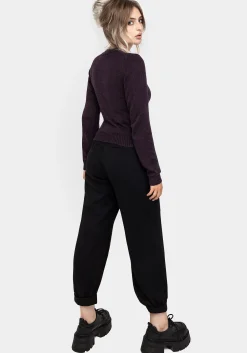 Foxglove Embroidered Knit Cardigan