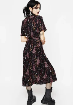 Foxglove Midi Shirt Dress