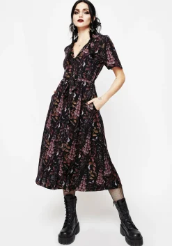 Foxglove Midi Shirt Dress