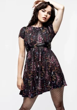 Foxglove Mini Skater Dress
