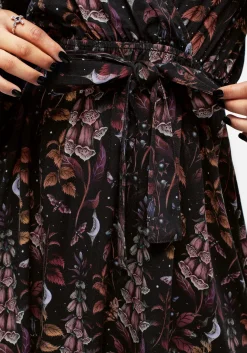 Foxglove Mini Wrap Dress
