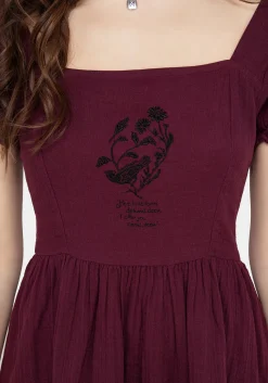 Frances Embroidered Cotton Mini Dress
