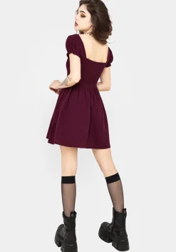 Frances Embroidered Cotton Mini Dress
