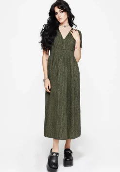 Francesca Dragon Printed Wrap Over Midaxi Dress
