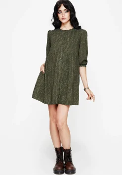 Francesca Printed Button Up Smock Mini Dress