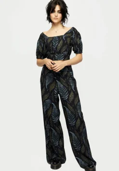 Frond Print Crop Top