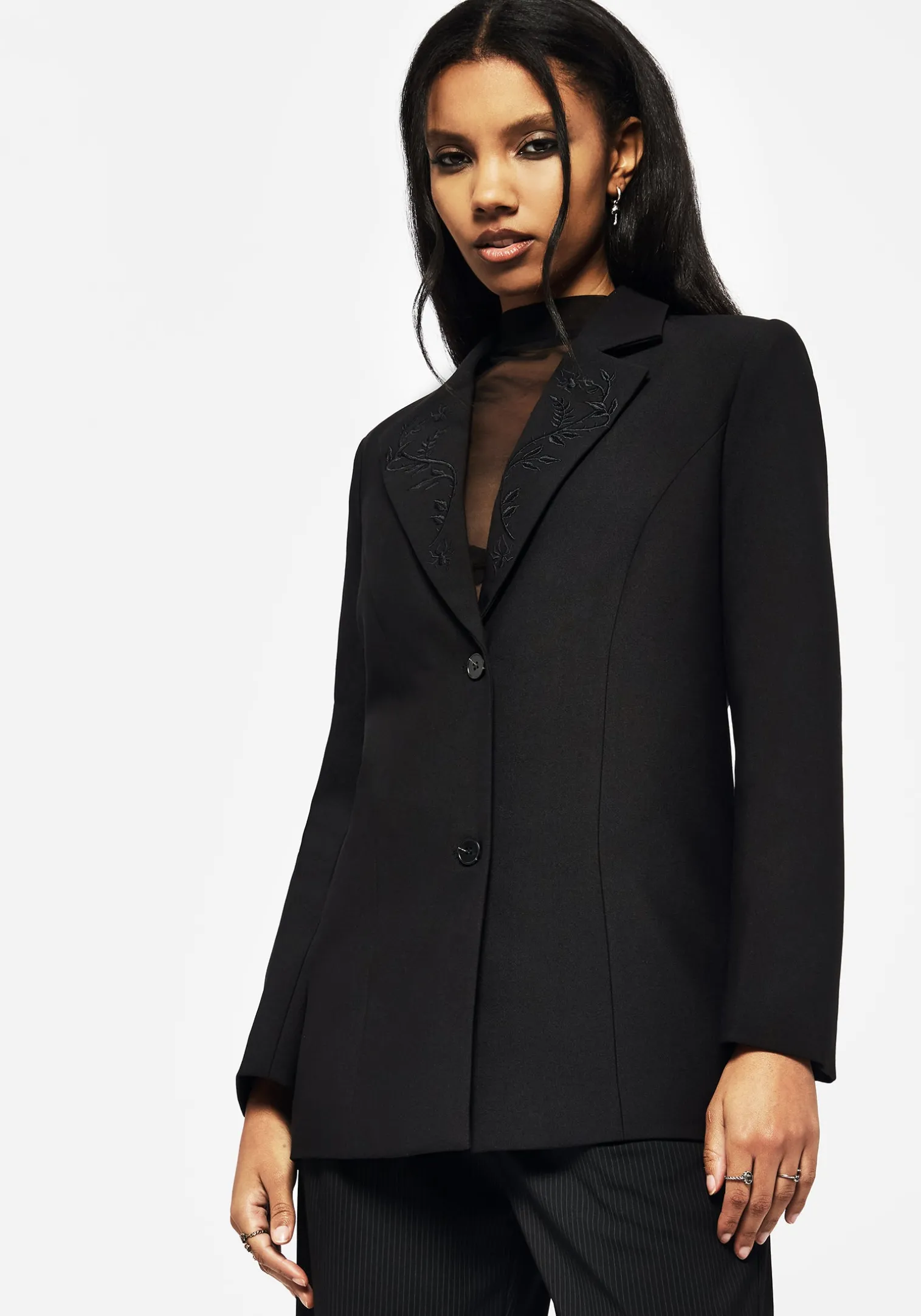Funnelweb Embroidered Relaxed Blazer