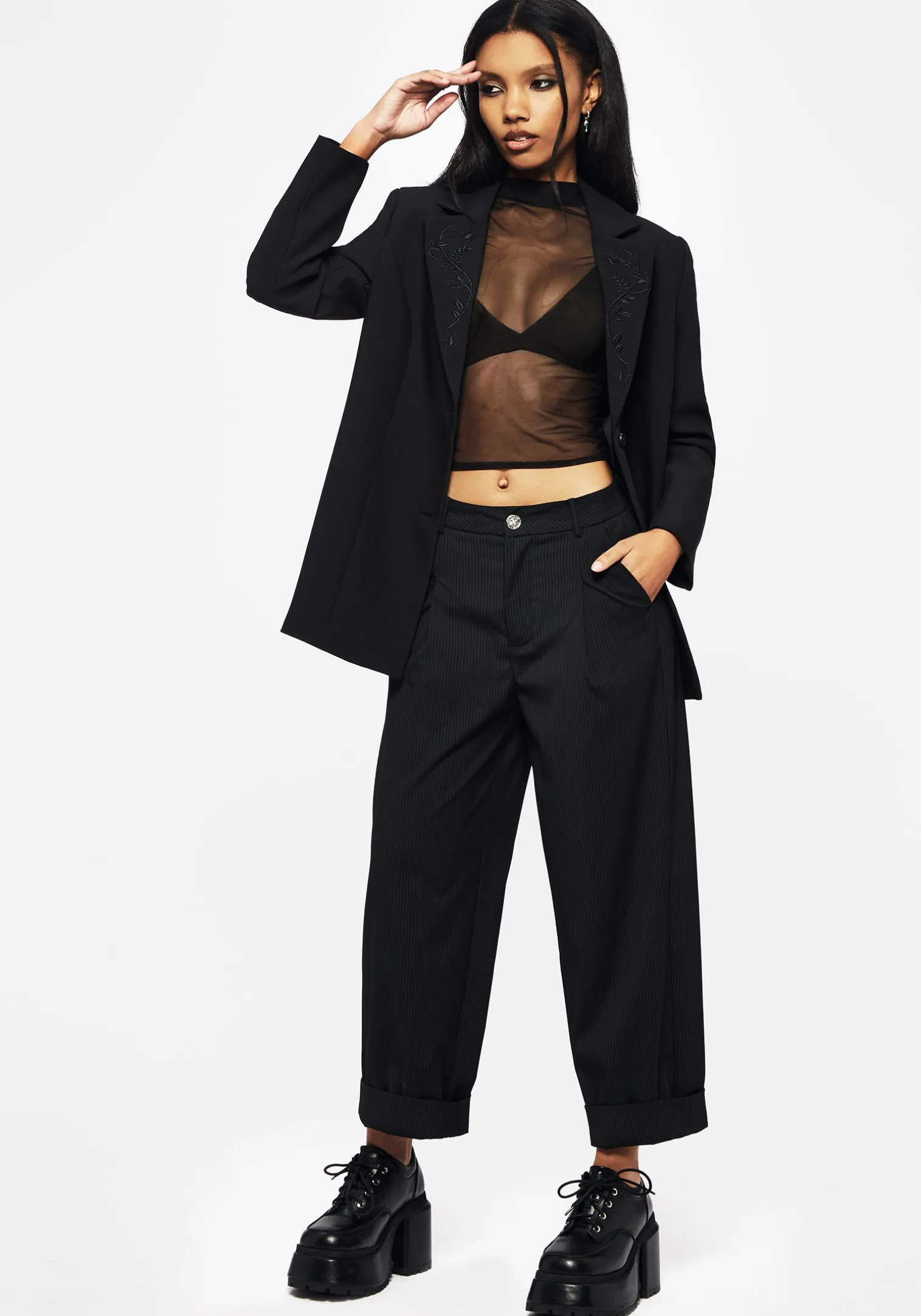 Funnelweb Embroidered Relaxed Blazer