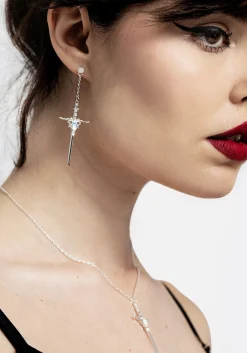 Galatine Opal Sword Earrings