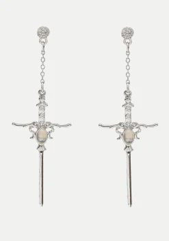 Galatine Opal Sword Earrings