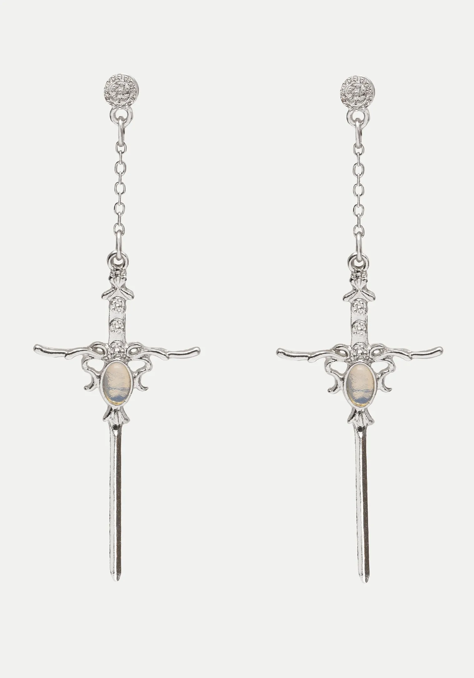 Galatine Opal Sword Earrings