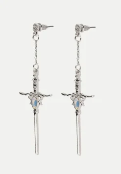 Galatine Opal Sword Earrings
