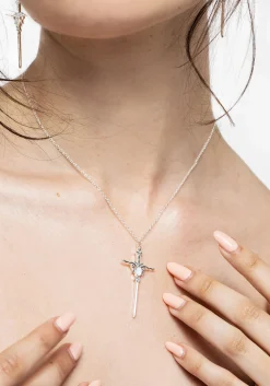 Galatine Opal Sword Necklace