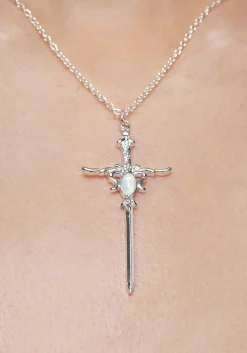 Galatine Opal Sword Necklace