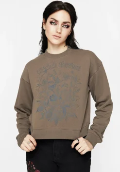 Galerina Graphic Print Cotton Sweatshirt