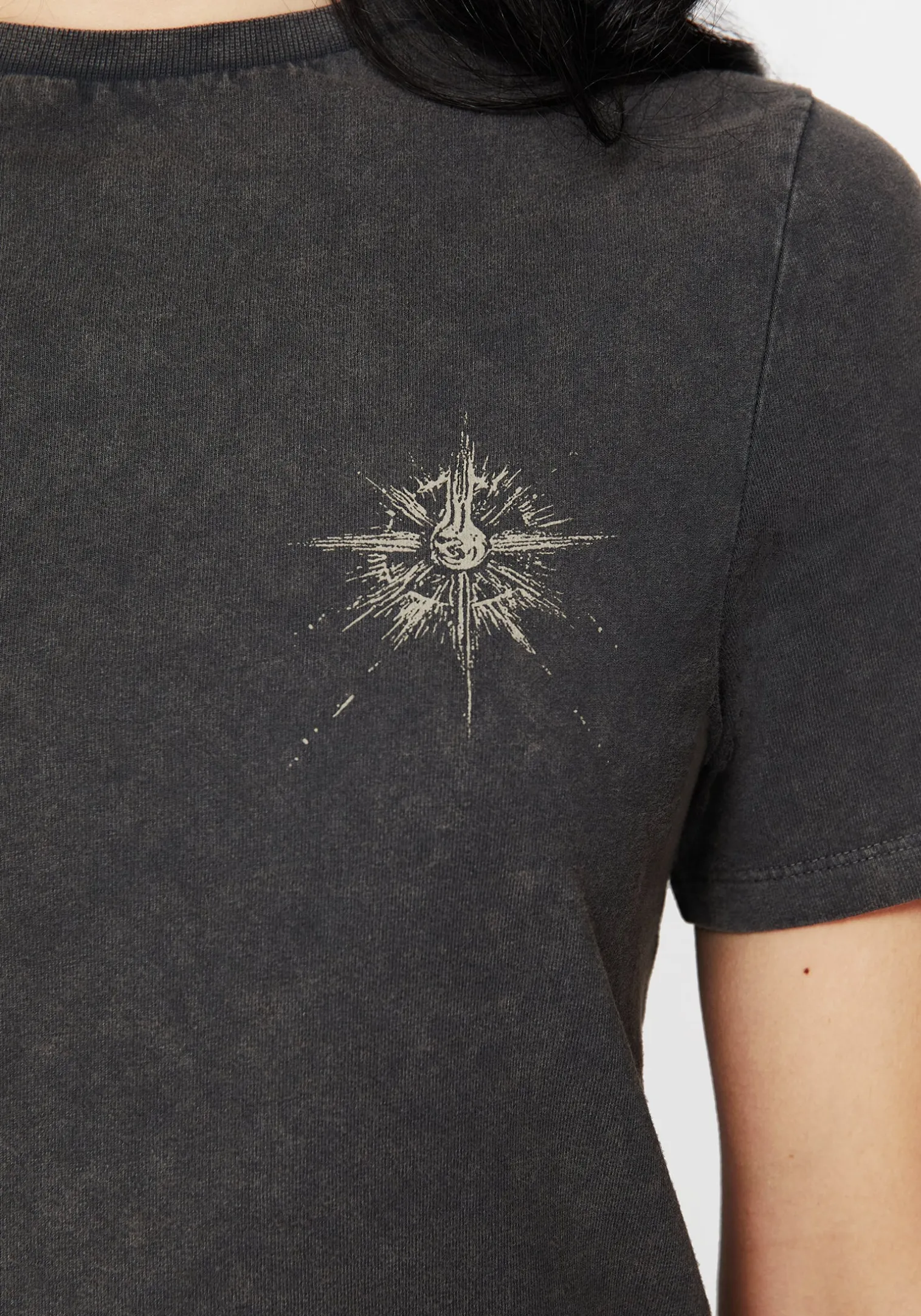 Galerina Graphic Print Cotton T-Shirt