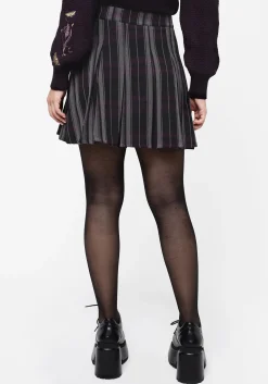 Gambit Check Pleated Mini Skirt