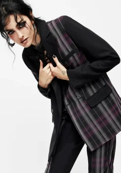 Gambit Spliced Check Blazer