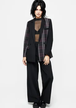 Gambit Spliced Check Blazer
