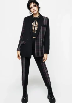 Gambit Spliced Check Blazer