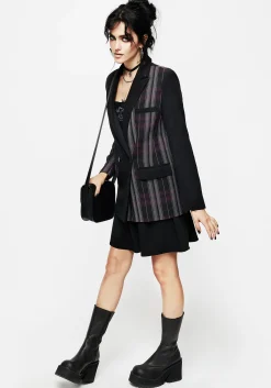 Gambit Spliced Check Blazer