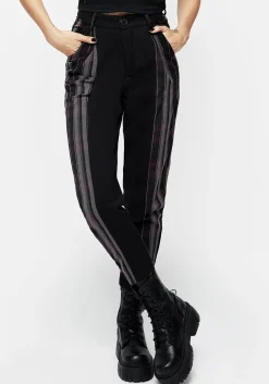 Gambit Spliced Check Tapered Trousers