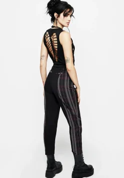 Gambit Spliced Check Tapered Trousers