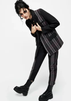 Gambit Spliced Check Tapered Trousers