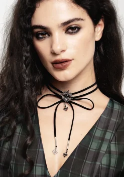 Gargoyle Gothic Cord Choker Necklace