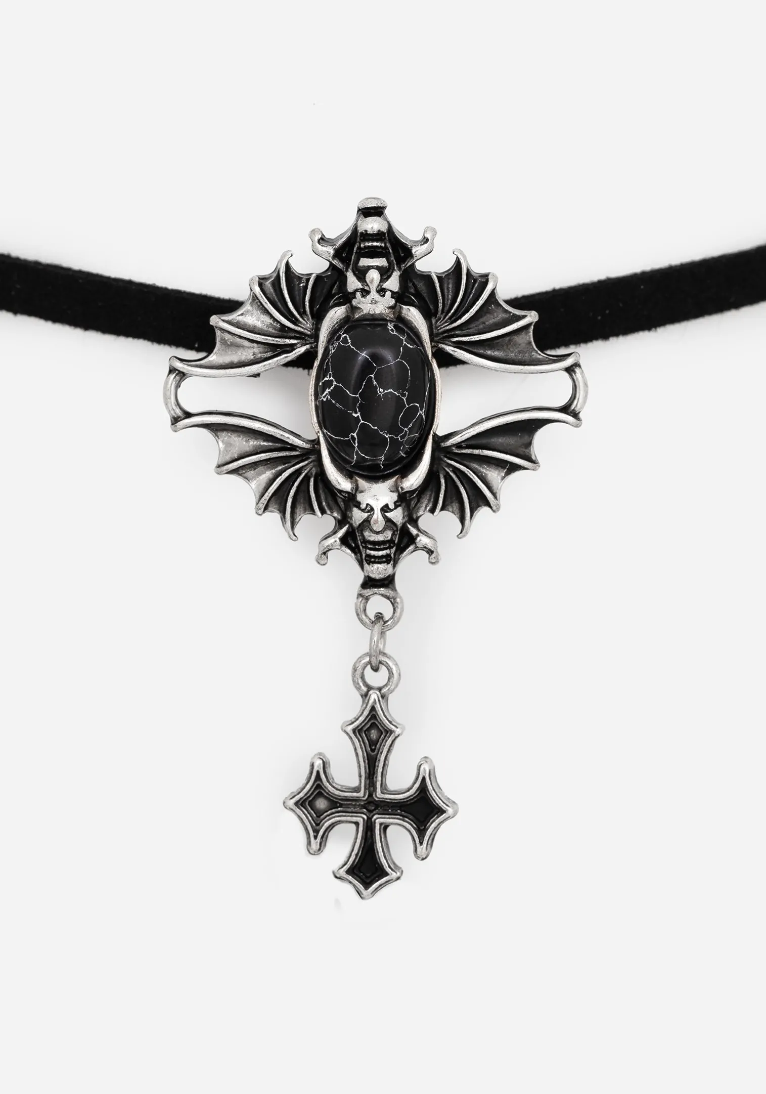 Gargoyle Gothic Cord Choker Necklace