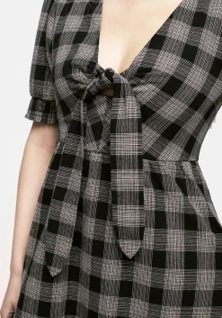 Glenda Check Mini Dress