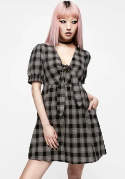 Glenda Check Mini Dress