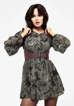 Gloriana Floral Print Chiffon Mini Dress