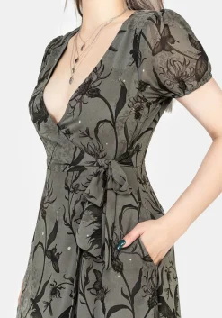 Gloriana Floral Print Chiffon Midaxi Wrap Dress