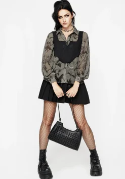 Gloriana Floral Print Chiffon Shirt