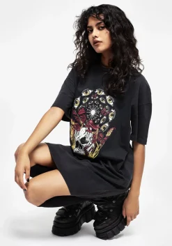God's Flesh Graphic Print Tee Dress