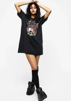 God's Flesh Graphic Print Tee Dress