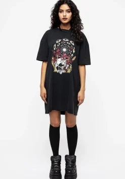 God's Flesh Graphic Print Tee Dress