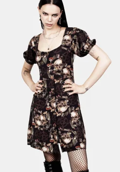Goliath Puff Sleeve Mini Dress