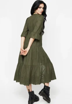 Gossamer Tiered Overdress - Green