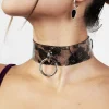 Gothita Pu Lace Choker