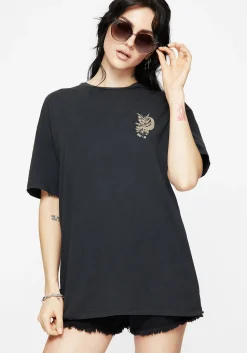 Gravity Cotton Snake Printed T-Shirt