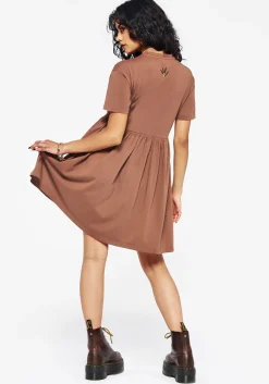 Griffinfly Cotton Embroidered Jersey Mini Skater Dress