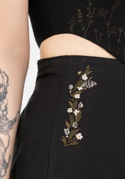 Harmony Embroidered Cropped Trouser