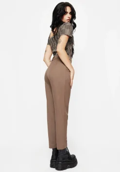 Hazel Embroidered Slim Tailored Trousers
