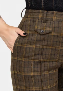 Heath Check Tapered Trousers