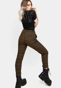 Heath Check Tapered Trousers