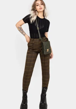Heath Check Tapered Trousers